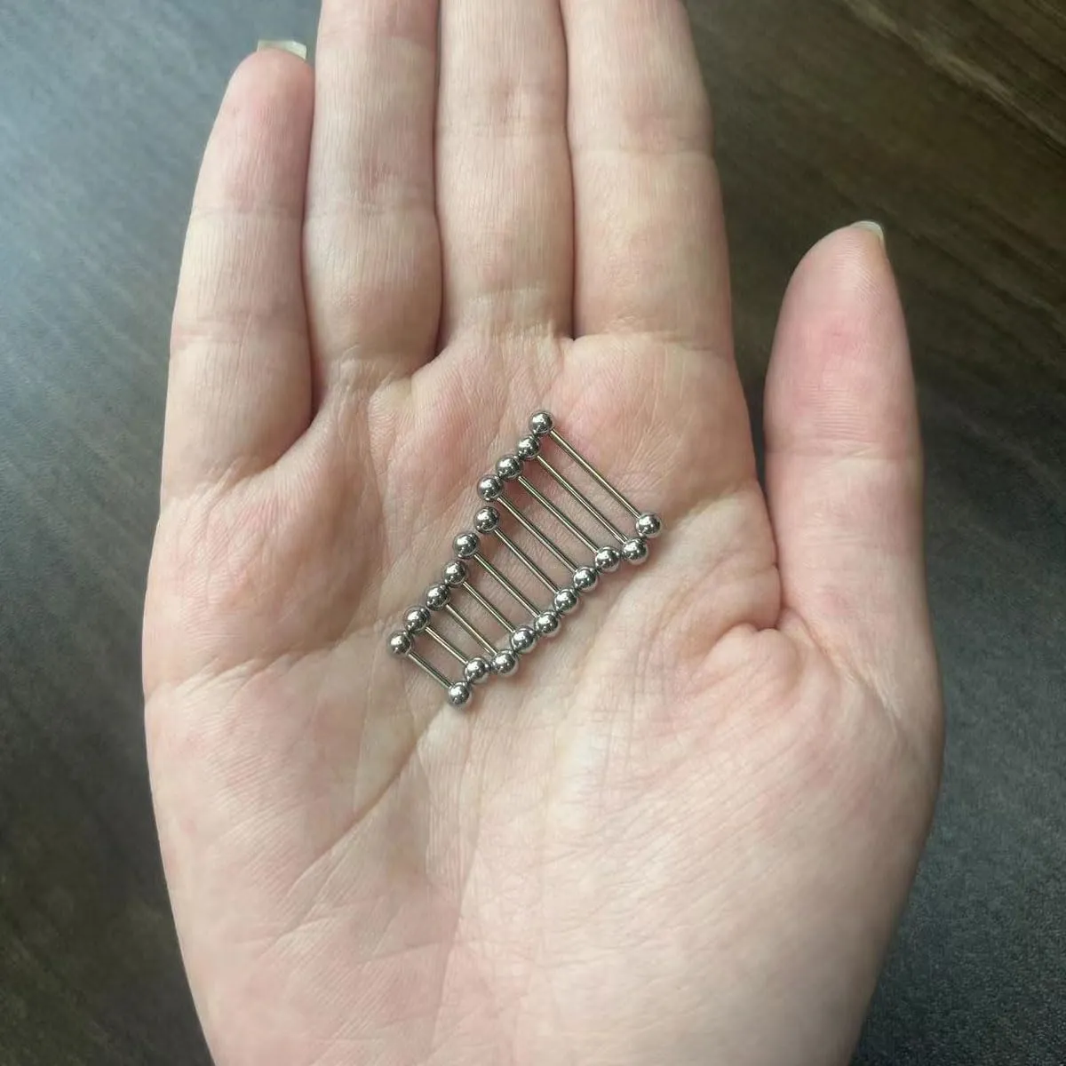 20G/18G/16G/14G/12G/10G Medical Implant Steel Nipple Tongue Piercing Barbell,Industrial Tongue Cheek Dimple Bars