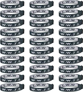 30PCS WWJD Bracelet Pack for Women Men, Christian Jesus Wristbands Gifts, W.W.J.D Adjustable Bracelets What Would Jesus Do Bracelet