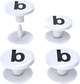 4-Pack Replacement Buttons with B for Bogg Bag Handle Strap. Compatible with Bogg Bag Beach Tote Handles. Fix Your Bogg Bag Handle Quickly and Easily with Replacement Rivets