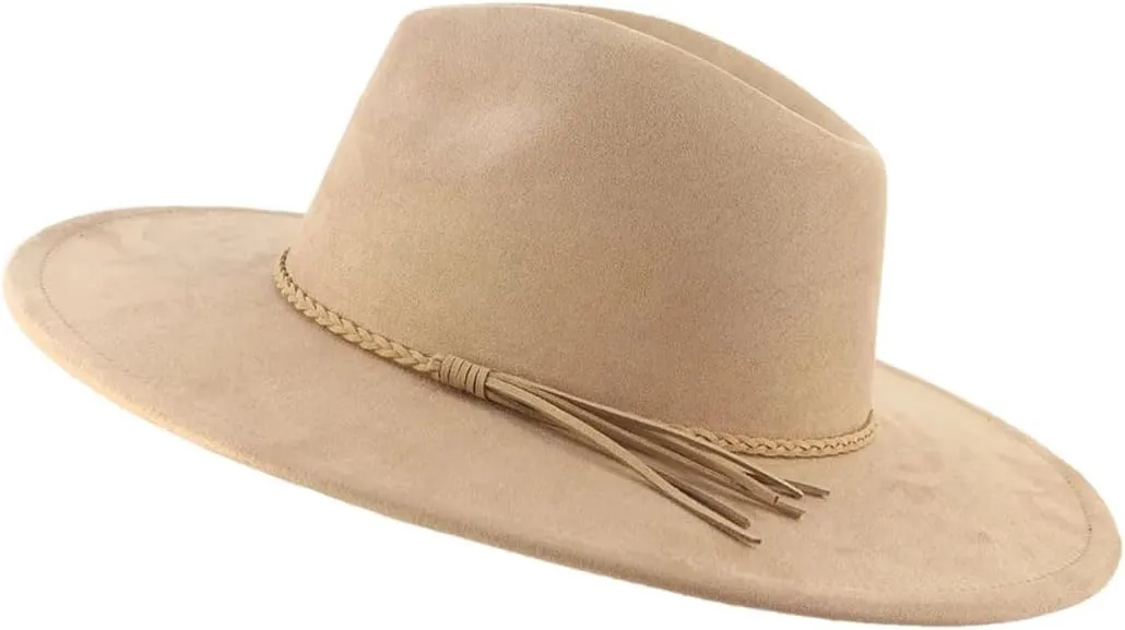 9.5CM Wide Brim Jazz Fedora Hats Men Suede Elegant Party Wedding Fedora Hat