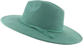 9.5CM Wide Brim Jazz Fedora Hats Men Suede Elegant Party Wedding Fedora Hat