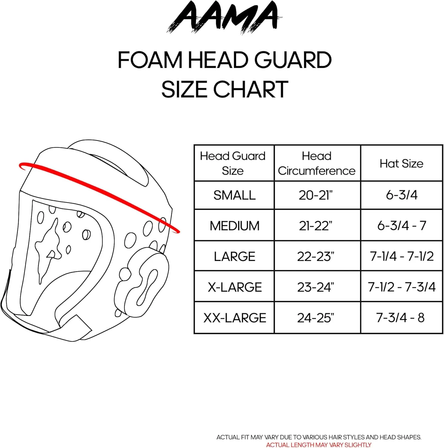 AAMA Taekwondo and Karate Sparring Foam Head Guard