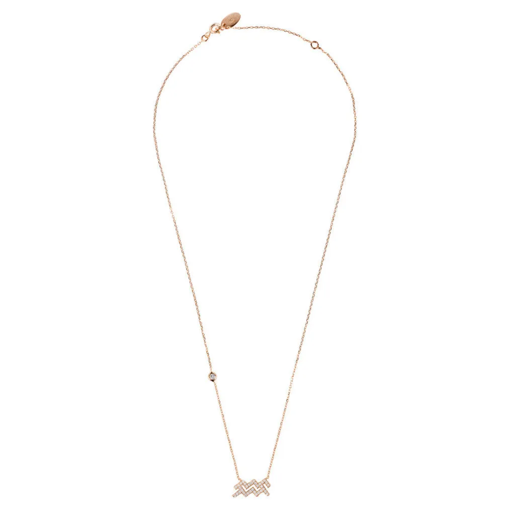 Aquarius Zodiac Necklace