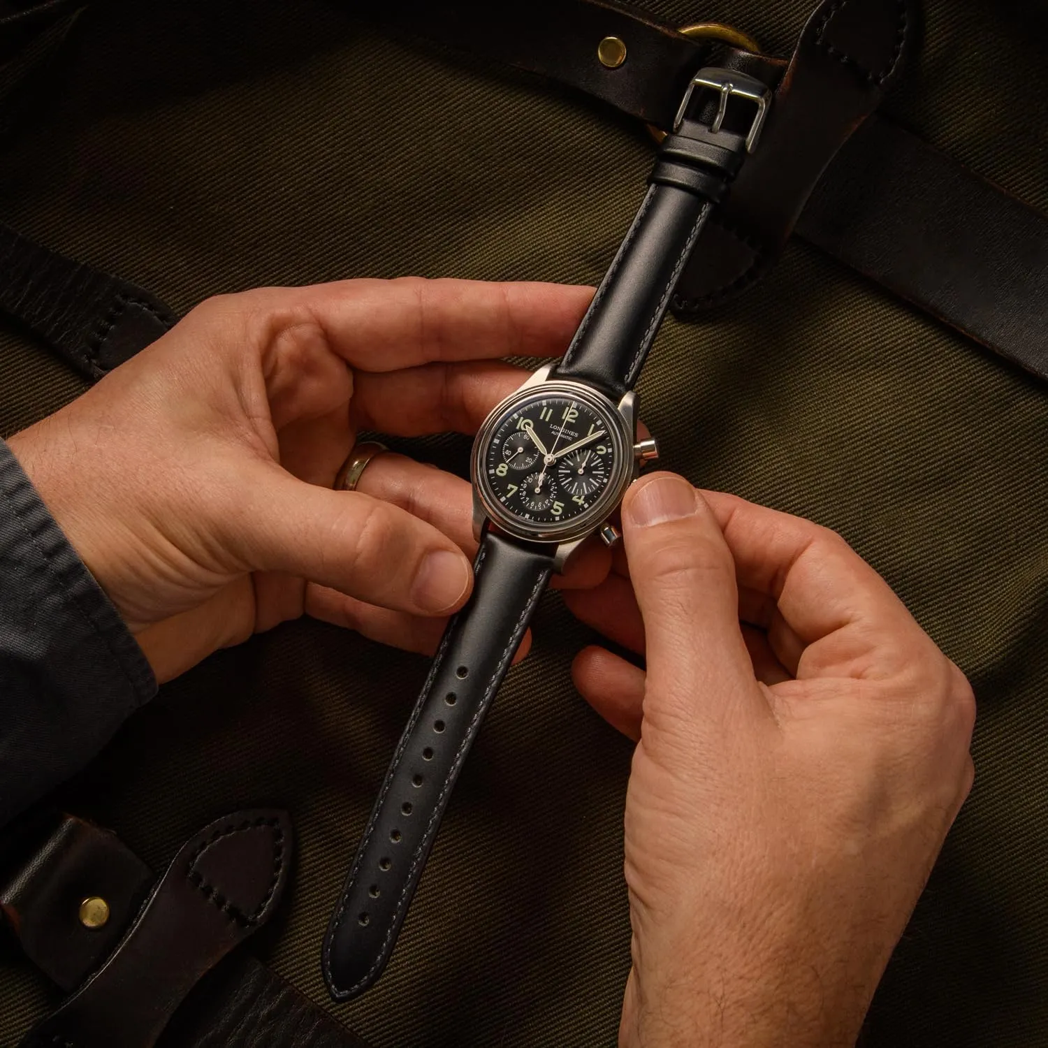 Archer Watch Straps - Top Grain Leather Quick Release Watch Bands