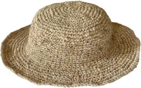Breathable Sweat Proof Summer hat for Men and Women. Hand Crafted Sun hat Made from Natural Hemp from Nepal. Foldable with Classic Looks and Comfy. Ivory