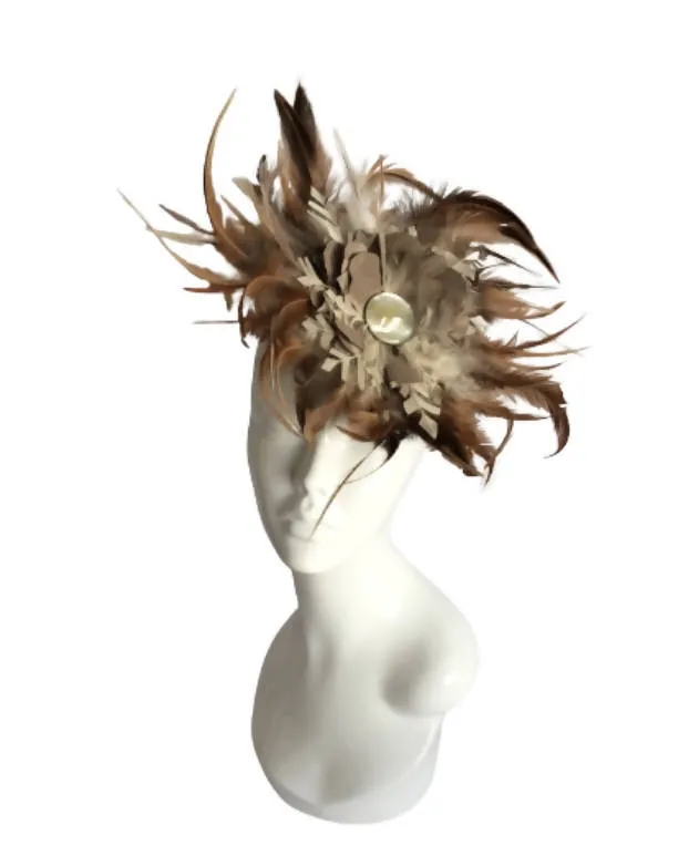 Brown Feather Headpiece