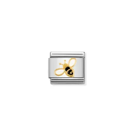 Composable Classic Link 030278/01 Bee 18k Gold And Enamel