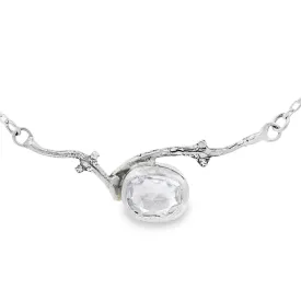 Crystal Quartz Branch Necklace