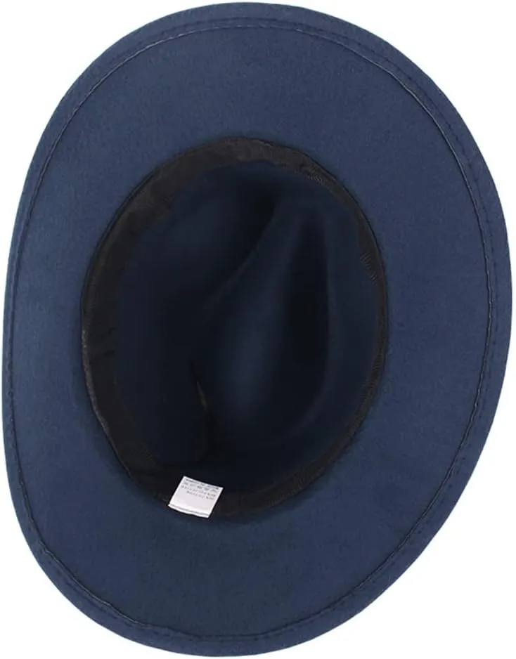 Decorative Hat Autumn and Winter Men's and Women's National Large Brim Felt Hat