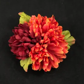 Deep Red Cluster Hair Flower
