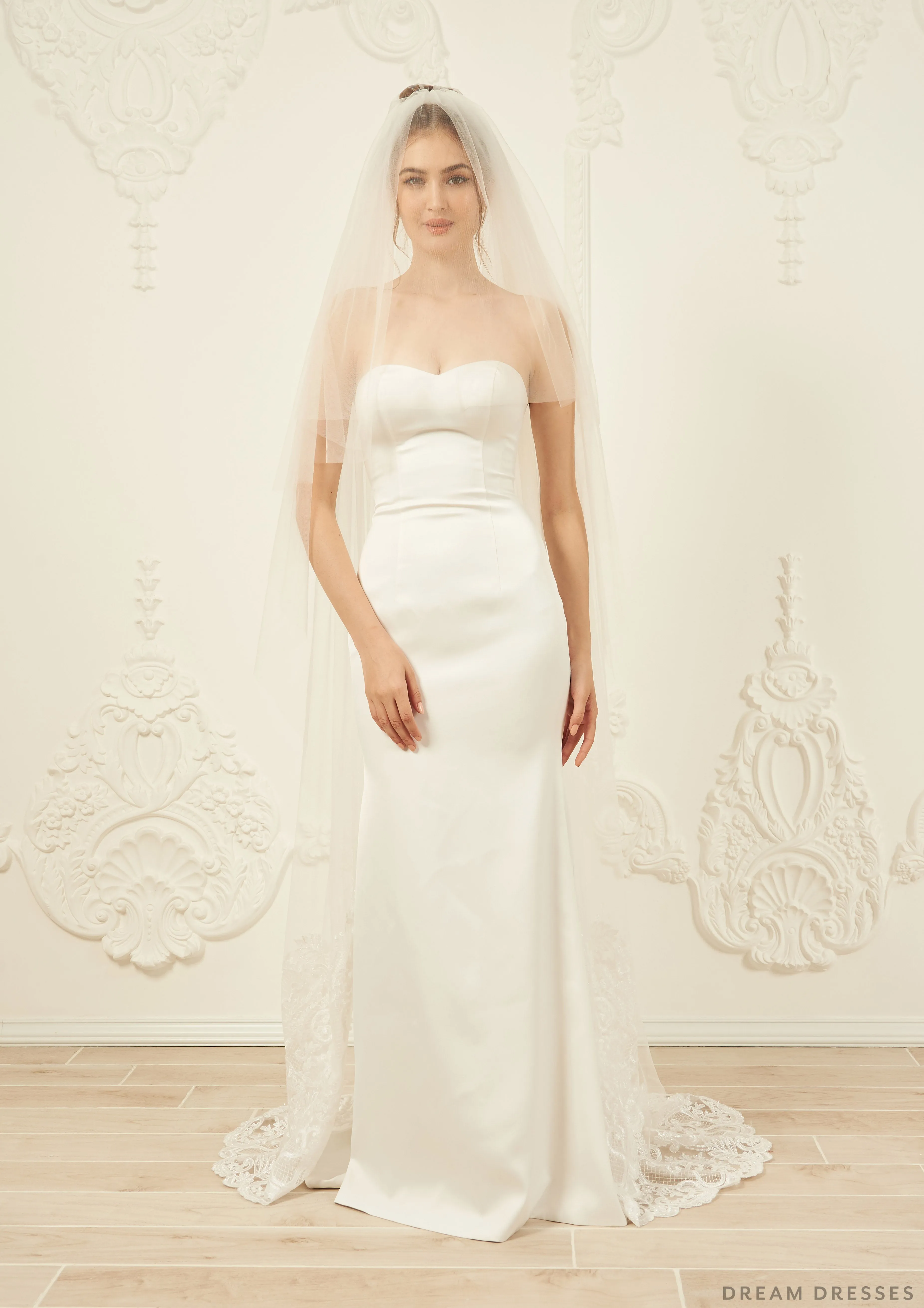 Drop Veil with Blusher (#Dione)