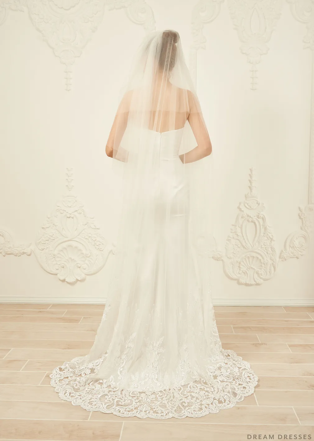 Drop Veil with Blusher (#Dione)