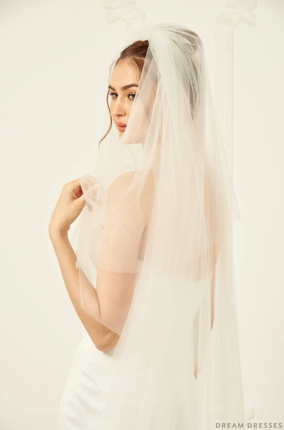 Drop Veil with Blusher (#Dione)