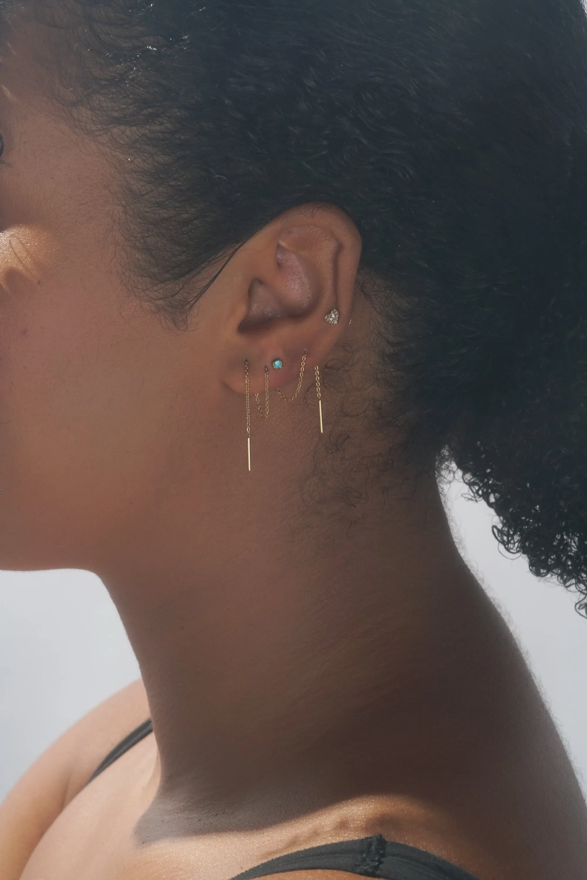 Extra Long Threader Earring (Single)