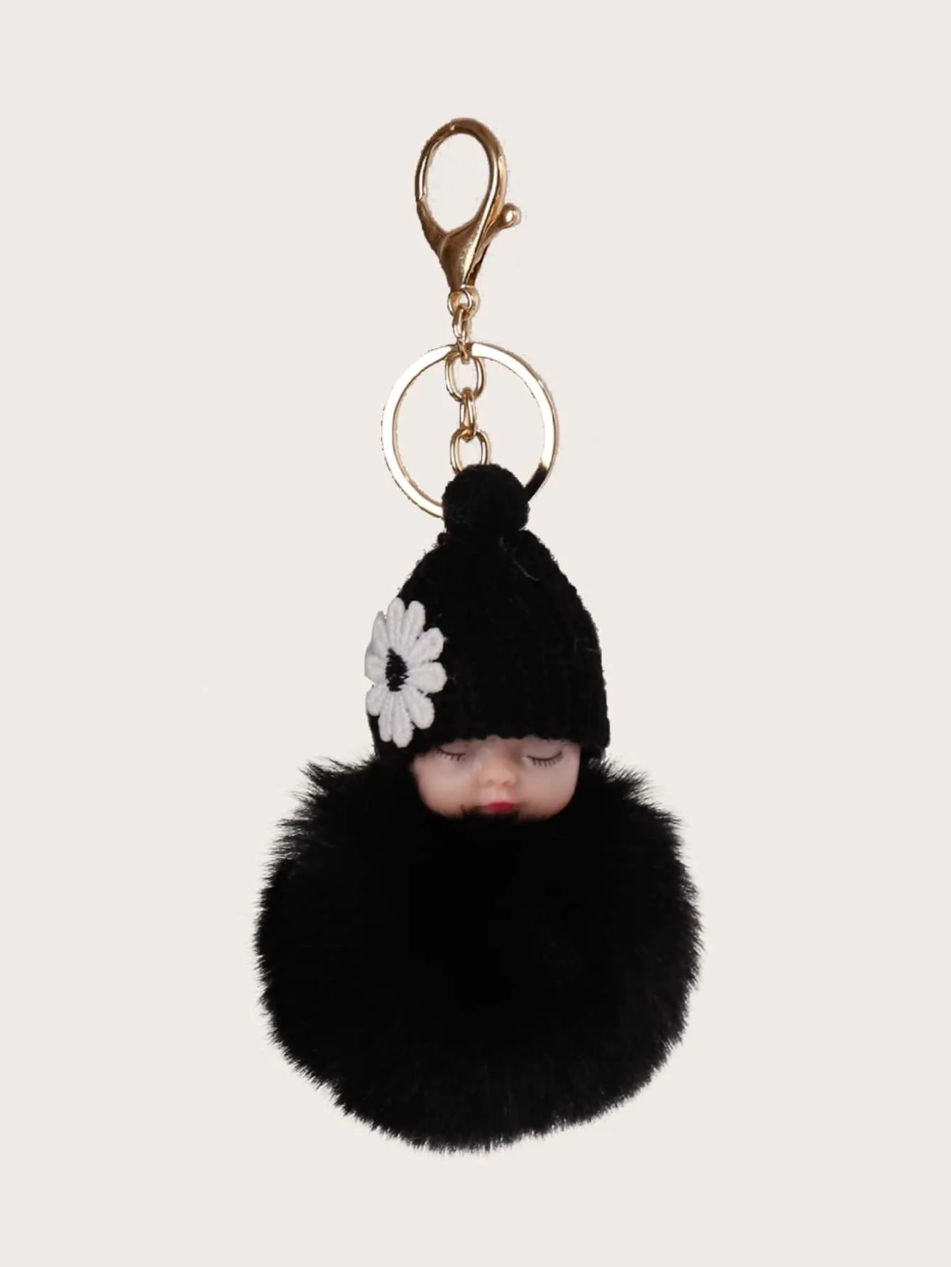 Fluffy Doll Design Bag Charm