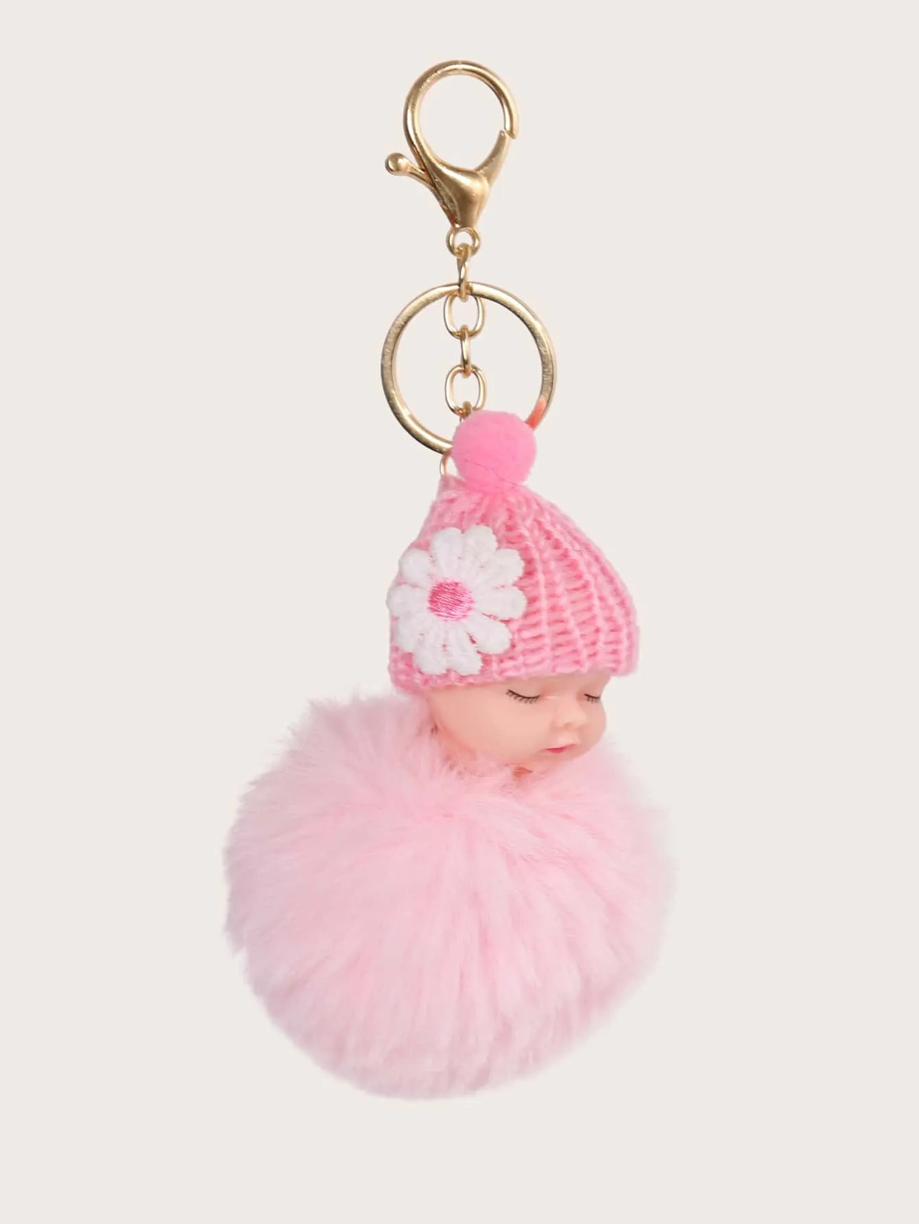 Fluffy Doll Design Bag Charm