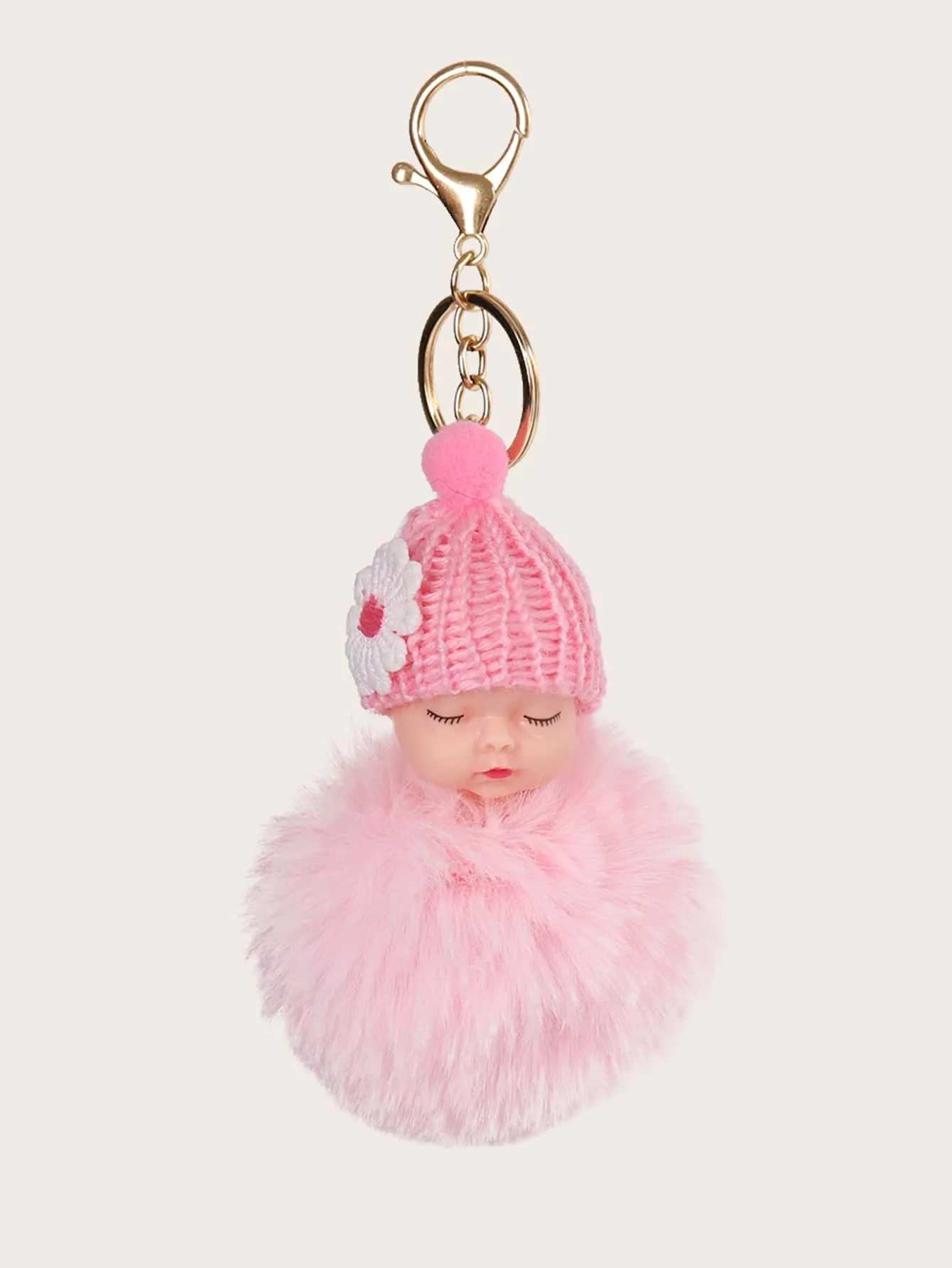 Fluffy Doll Design Bag Charm