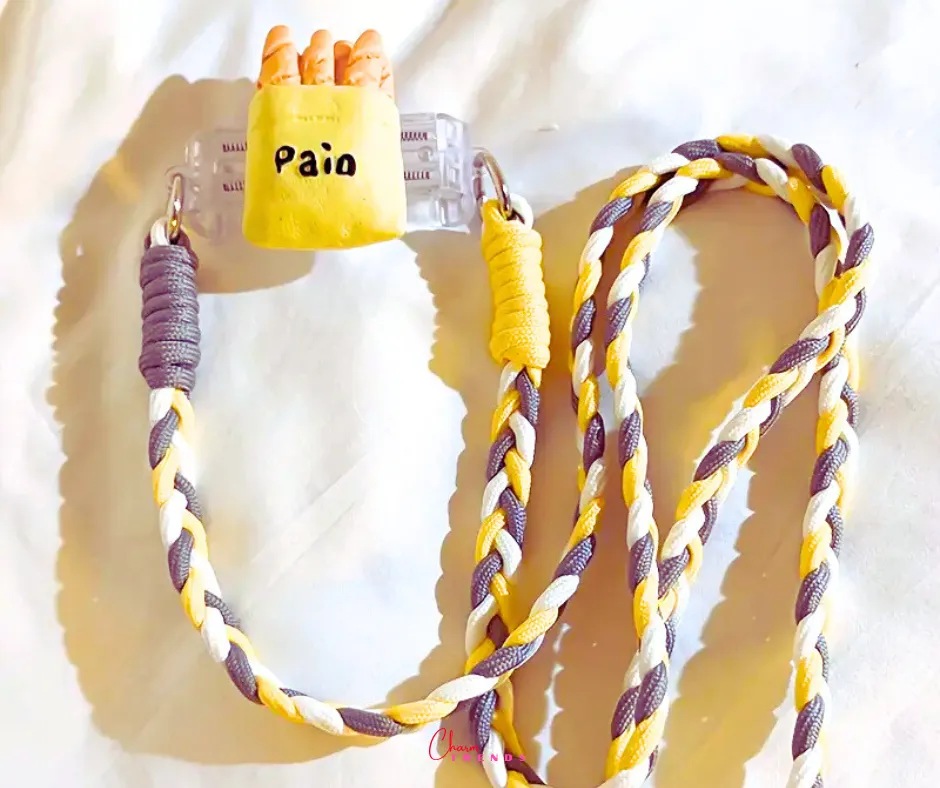 Fresh Color Back Clip Braided Side Hanging Strap