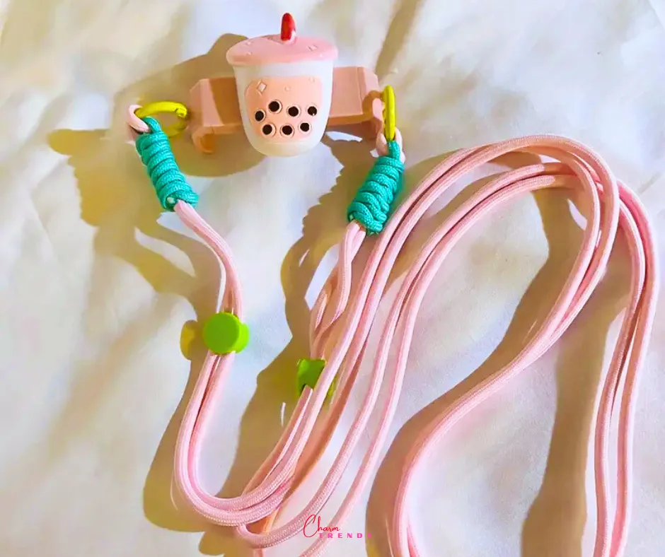 Fresh Color Back Clip Braided Side Hanging Strap