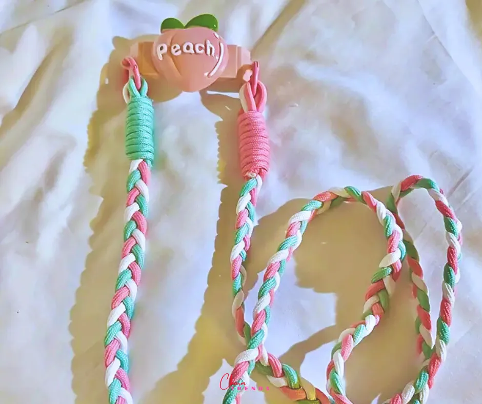 Fresh Color Back Clip Braided Side Hanging Strap