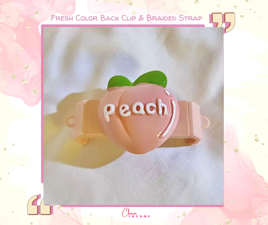 Fresh Color Back Clip Braided Side Hanging Strap