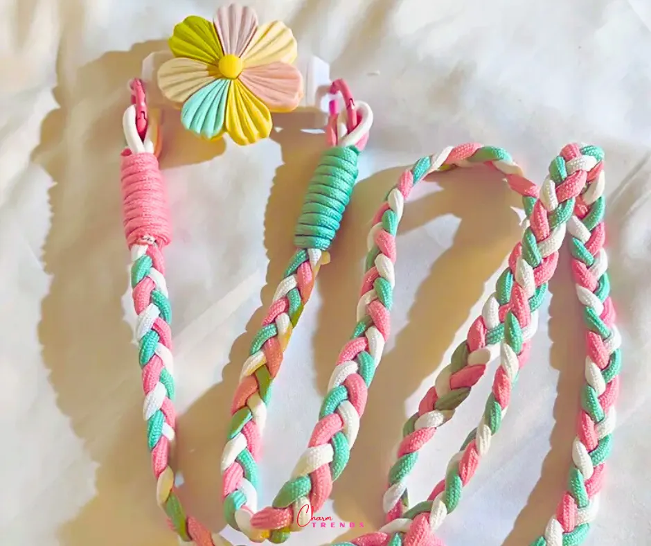 Fresh Color Back Clip Braided Side Hanging Strap