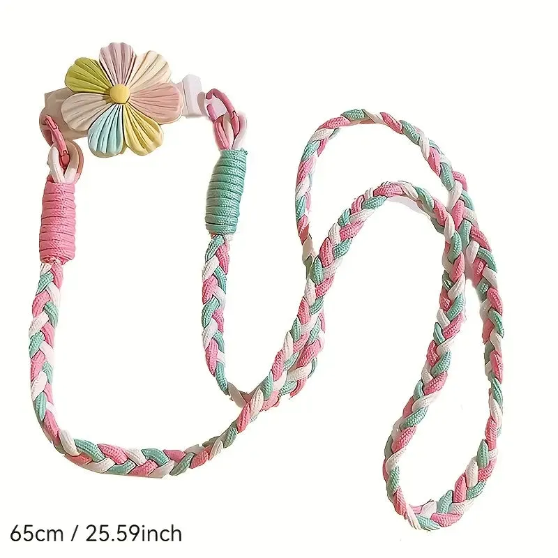 Fresh Color Back Clip Braided Side Hanging Strap