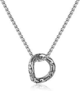 GAVU Stainless Steel Ring Holder Necklace for Men, Irregular Ring Keeper Necklace for Men