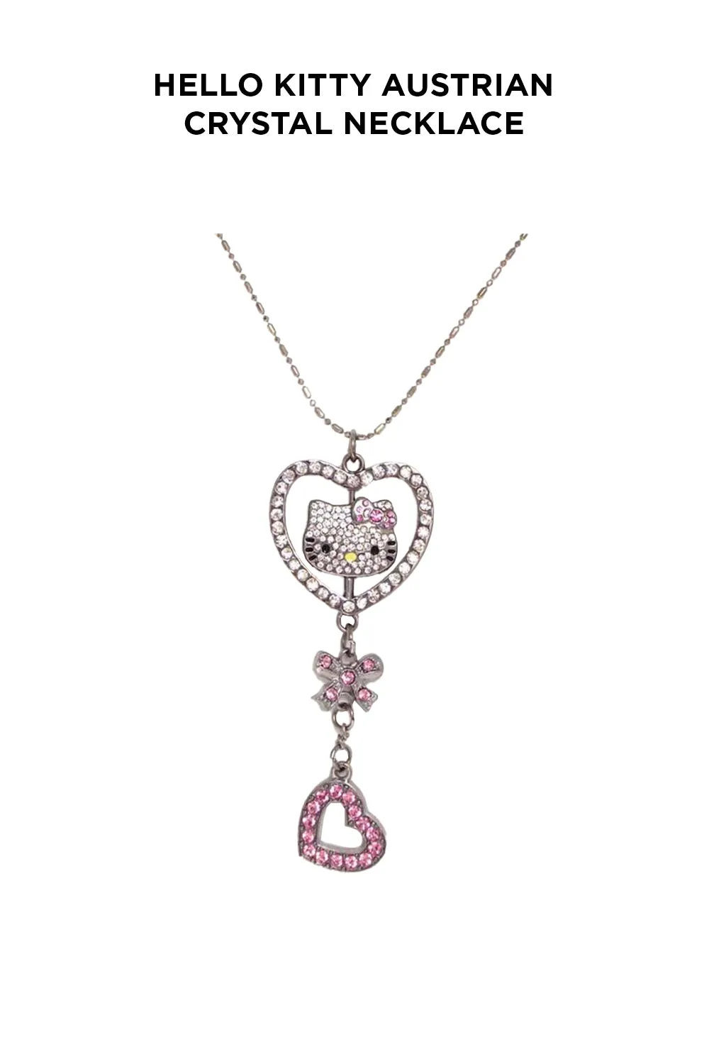 Hello Kitty Austrian Crystal Necklace