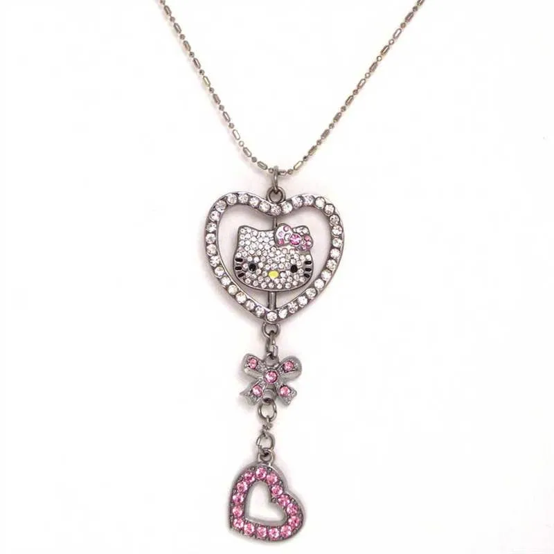 Hello Kitty Austrian Crystal Necklace