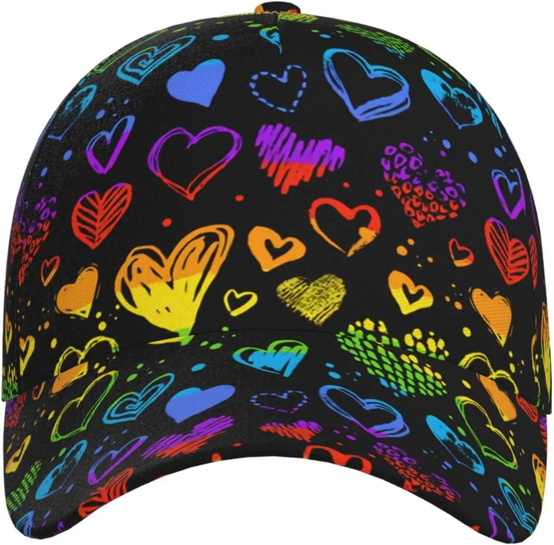 LGBT Gay Pride Rainbow Hat Men Women Baseball Cap Adjustable LGBT Trucker Hat Unisex Style Headwear Hats