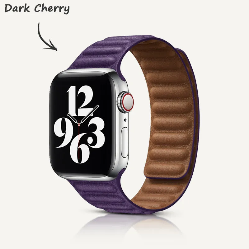 lndigo | Leather Link Magnetic Strap