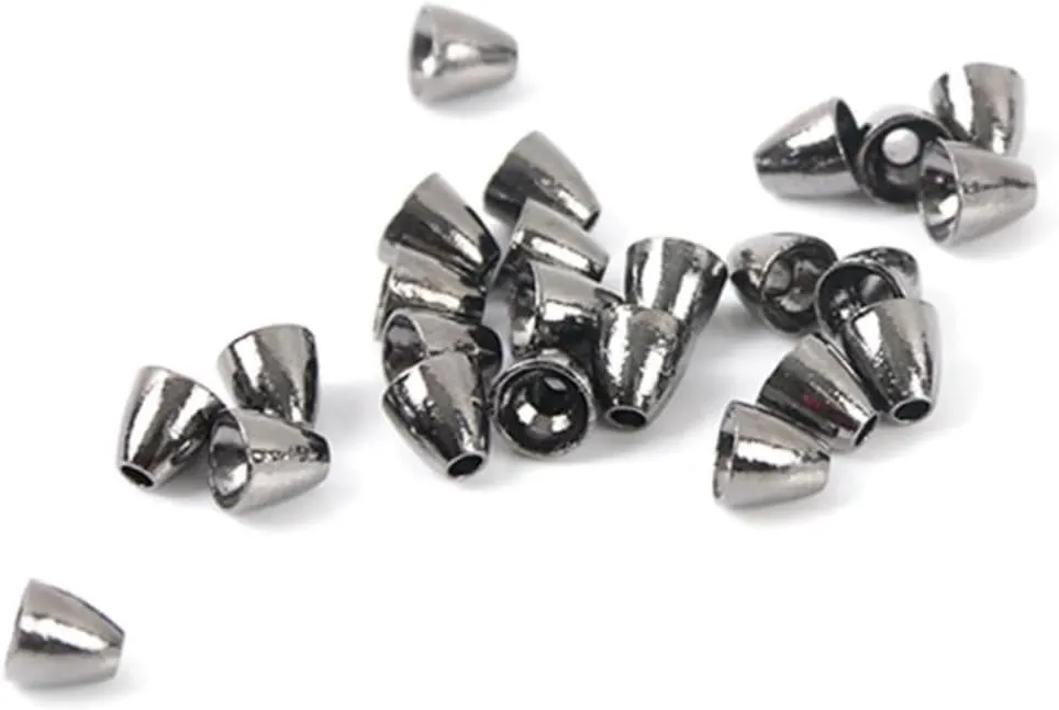 Maxcatch Tungsten Cone Head Beads for Fly Tying, 25 Pieces