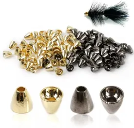Maxcatch Tungsten Cone Head Beads for Fly Tying, 25 Pieces