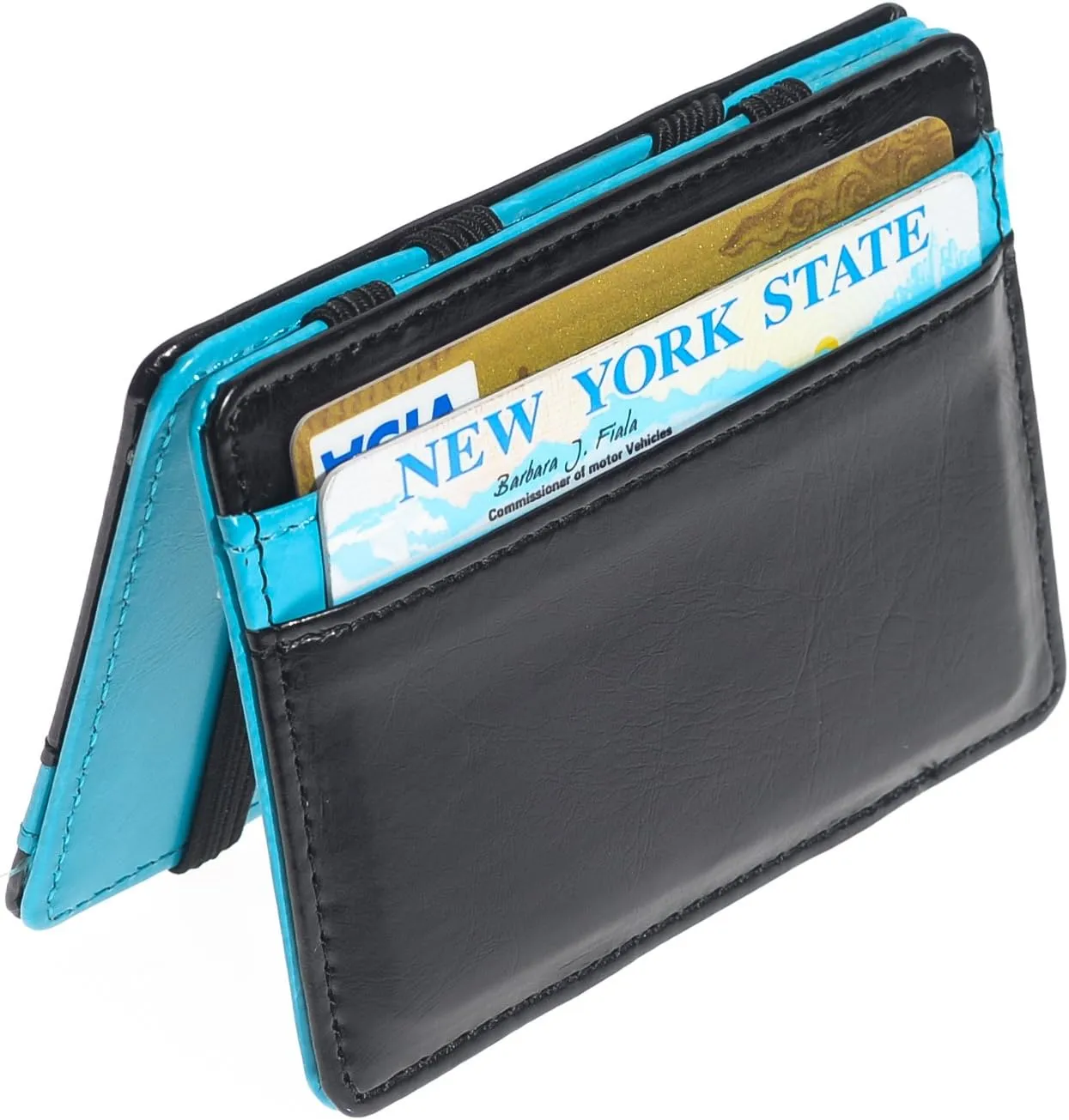 Men's Fashion Magic Money Clip Leather Minimalistic Slim Wallet