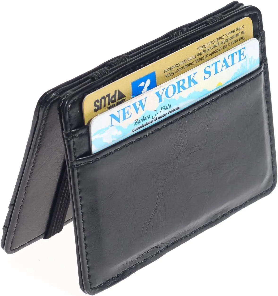 Men's Fashion Magic Money Clip Leather Minimalistic Slim Wallet