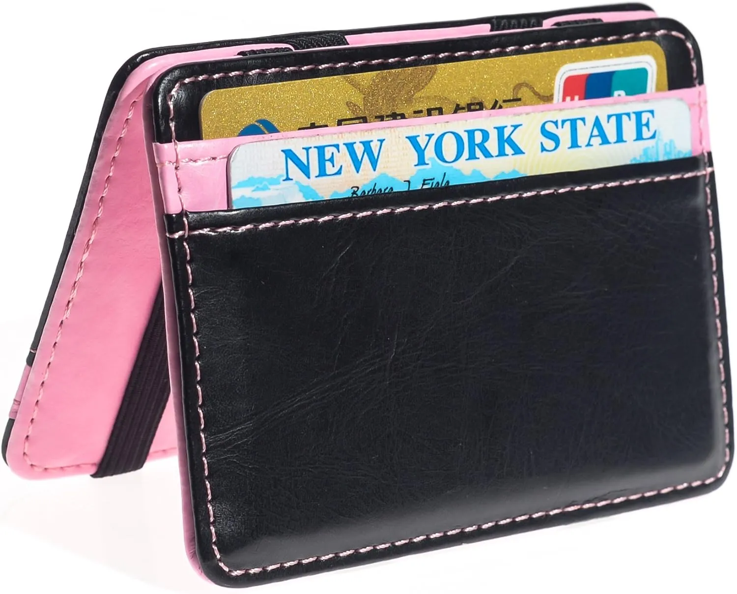 Men's Fashion Magic Money Clip Leather Minimalistic Slim Wallet