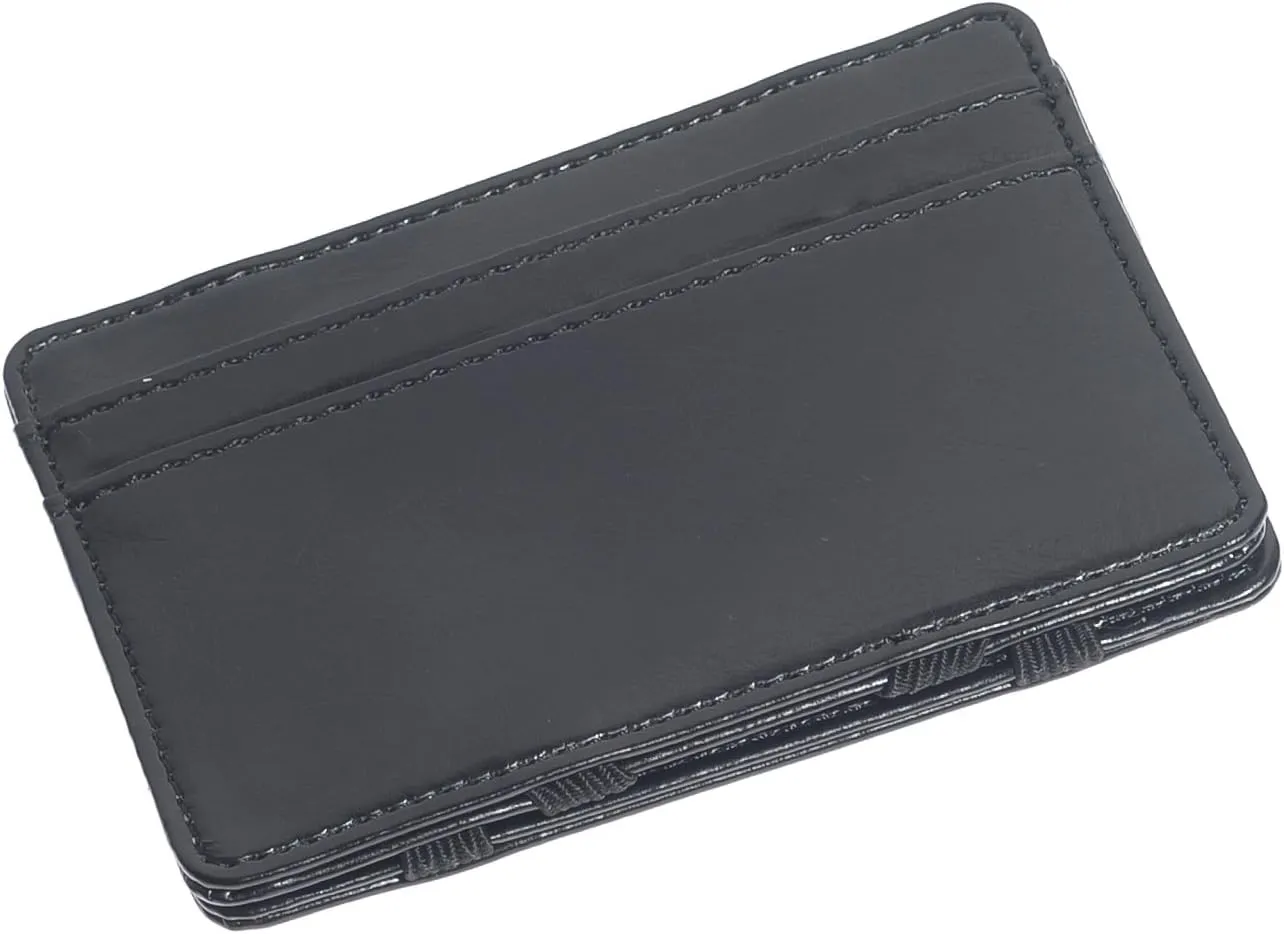 Men's Fashion Magic Money Clip Leather Minimalistic Slim Wallet