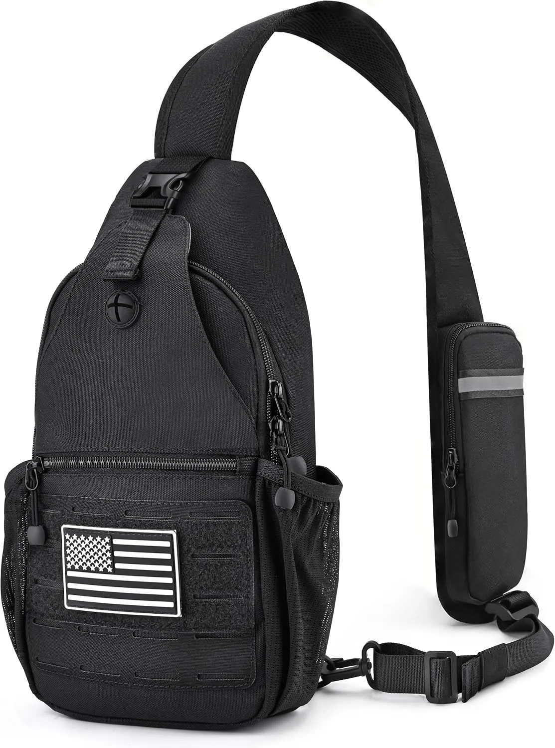 Mens Sling Bag, Water-Resistant Shoulder Bag Small Single Strap Backpack Cross body Bag for Men