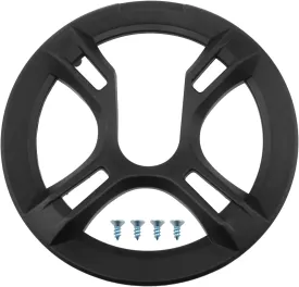 Mountain Road Bike Chainring Guard Cover Bike Chain Guard Cover Bicycle Chain Cover Guard for 42T 4-Hole Chainring Mountain Bike Chain with 5pcs Screws Black 1pcs