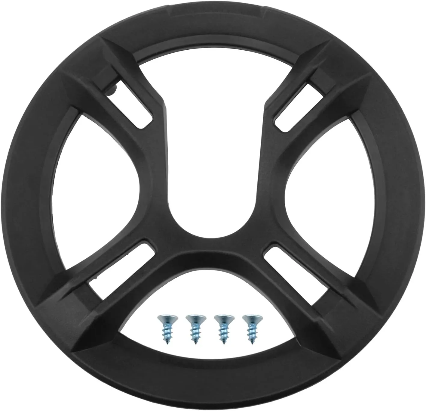 Mountain Road Bike Chainring Guard Cover Bike Chain Guard Cover Bicycle Chain Cover Guard for 42T 4-Hole Chainring Mountain Bike Chain with 5pcs Screws Black 1pcs