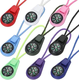 Multi-Color Mini Survival Compass Outdoor Camping Hiking Pocket Compass Liquid Filled Mini Compbum on Cord for Emergency Survival Kits Watchband Paracord Bracelet Necklace Key Chain