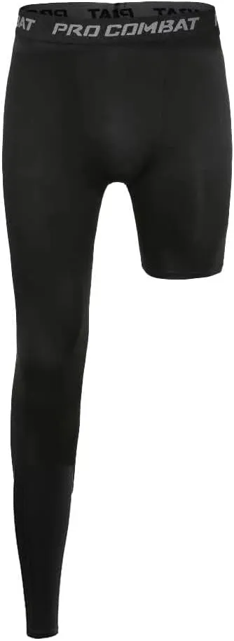 One Leg Compression Tights Long Pants Basketball Sports Base Layer Underwear Active Tight