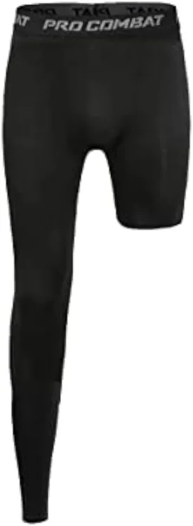 One Leg Compression Tights Long Pants Basketball Sports Base Layer Underwear Active Tight