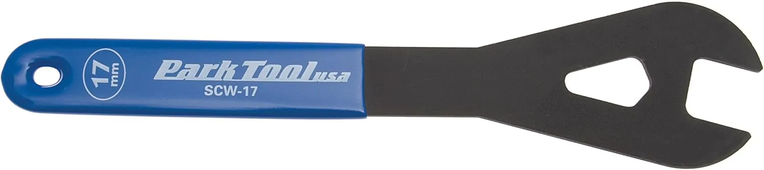 PARKTOOL SCW-17 Shop Cone Wrench, High Precision Surface Treatment, Y-Head, Size: 0.7 inches (17 mm)