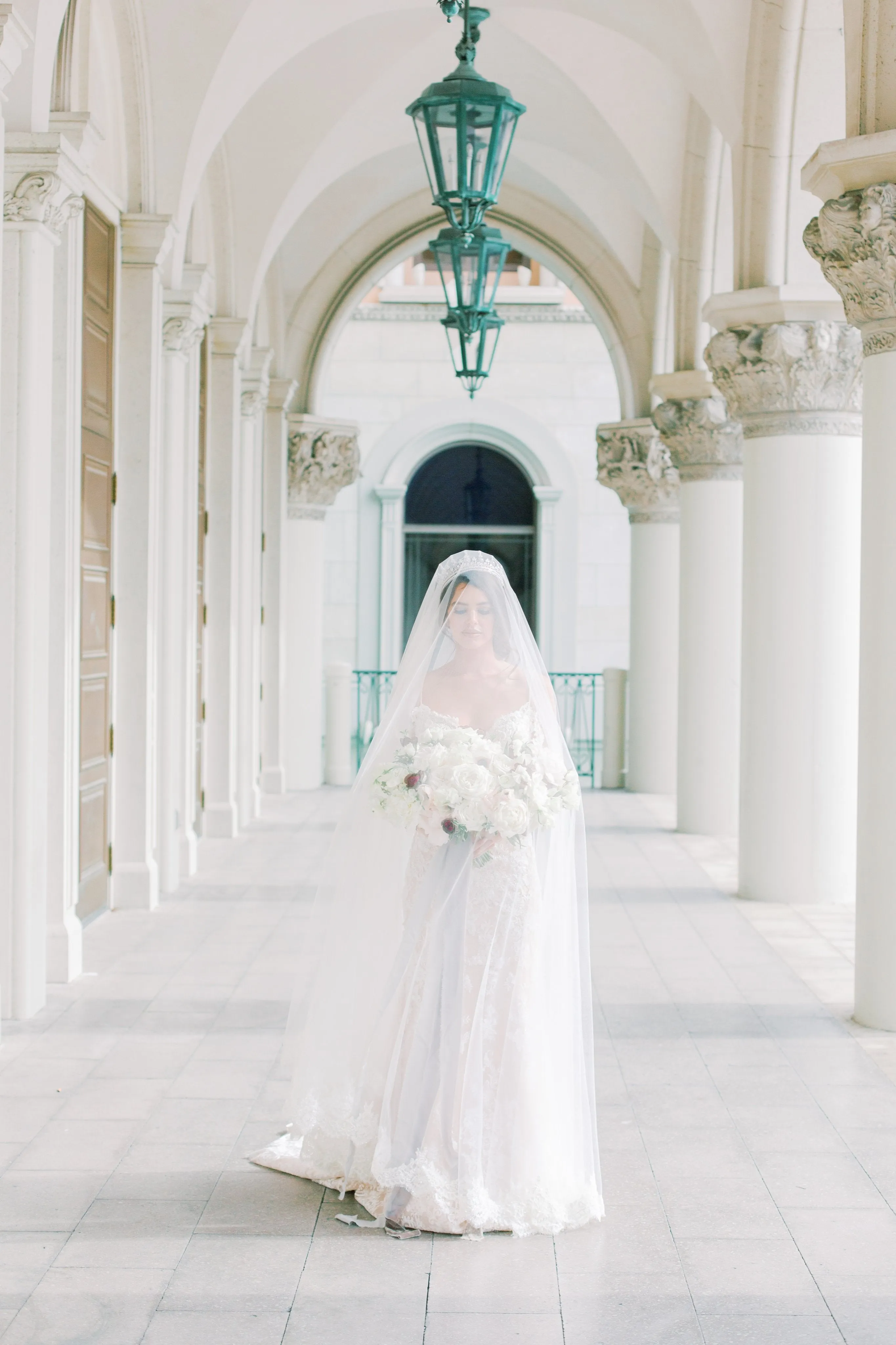 PIPPA Lace Cathedral Drop Veil