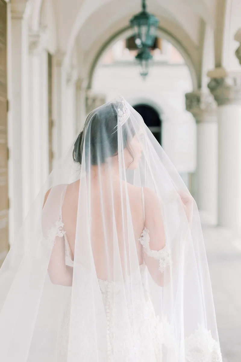 PIPPA Lace Cathedral Drop Veil