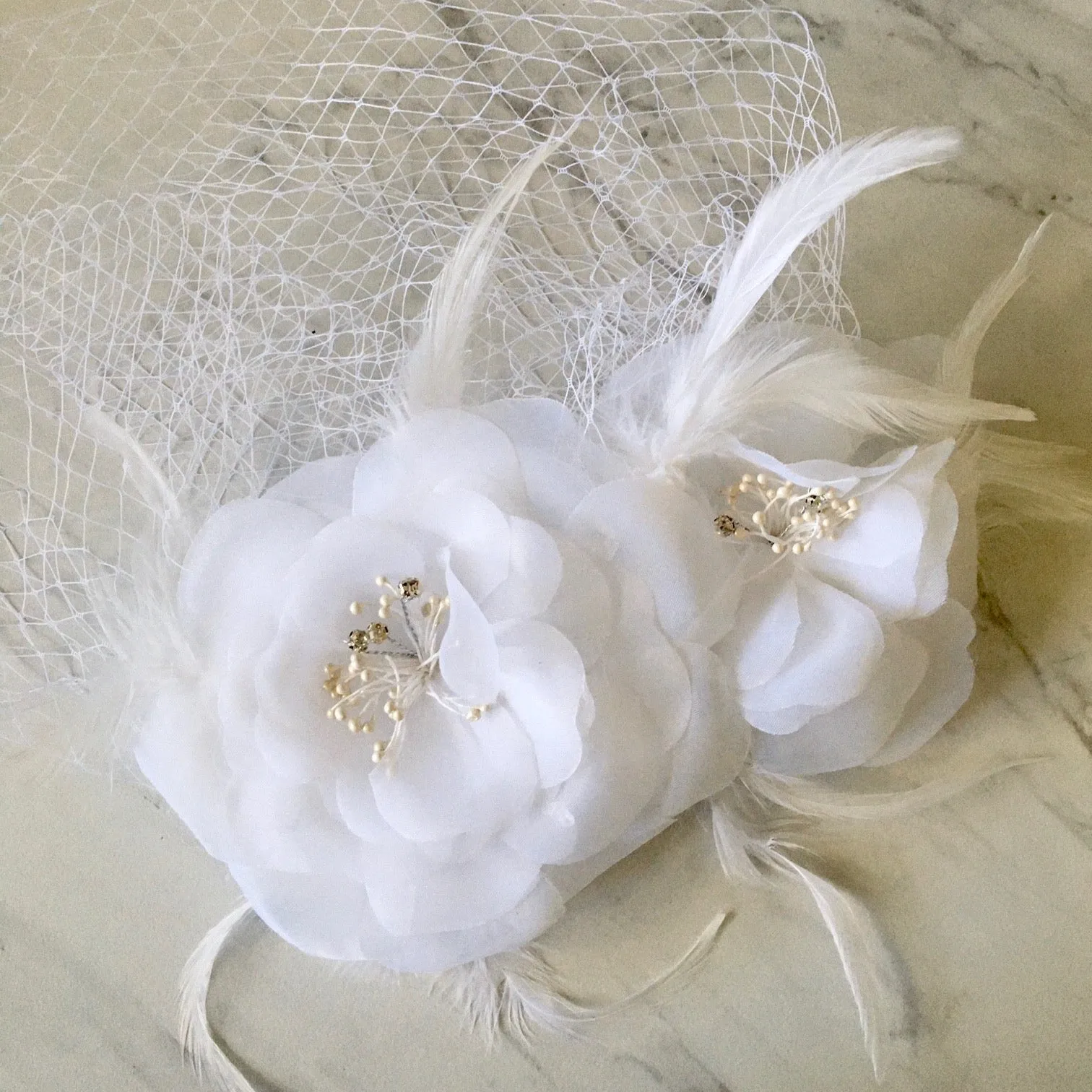 "Paulette" - Bridal Birdcage Veil