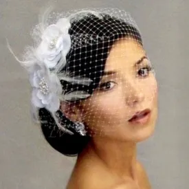 "Paulette" - Bridal Birdcage Veil
