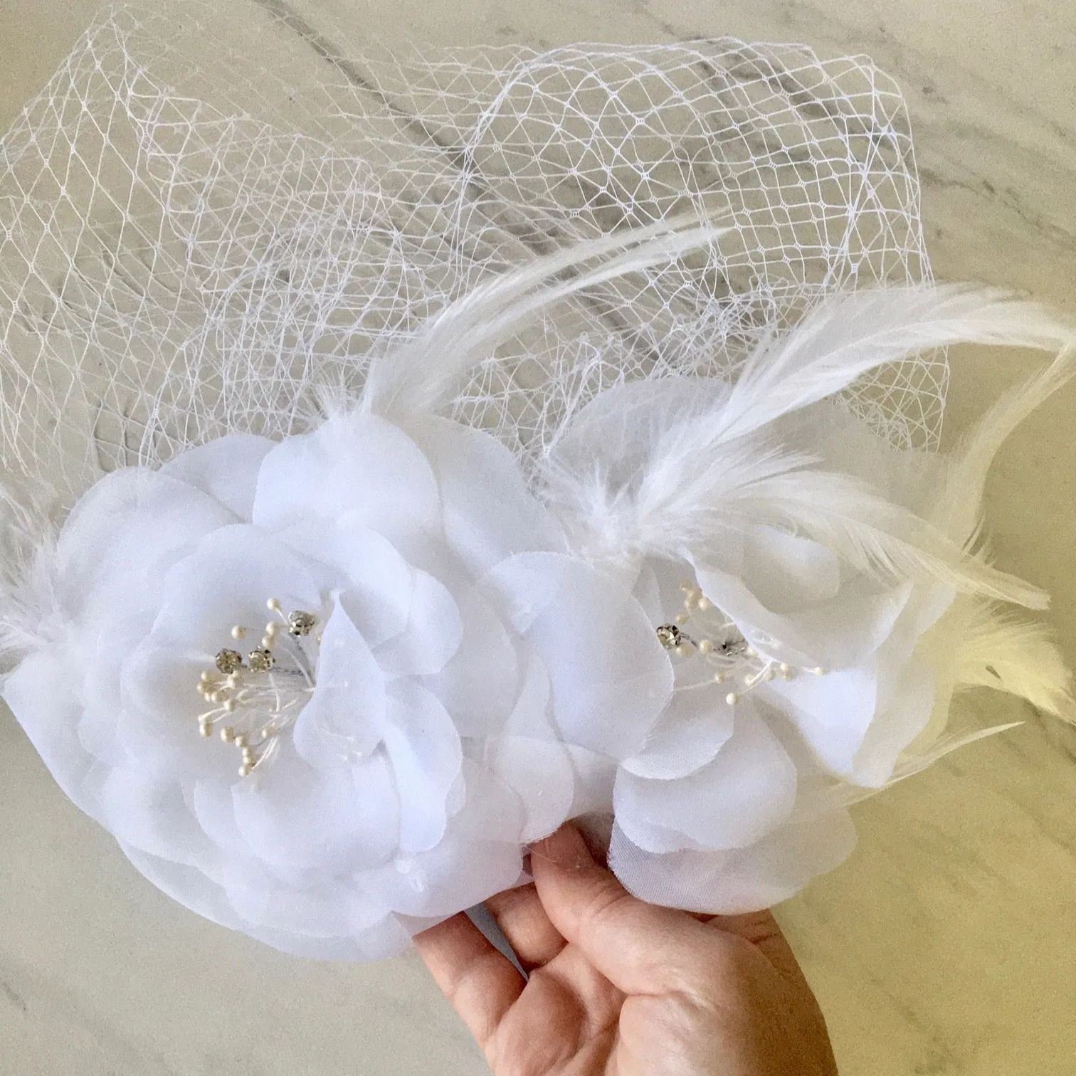 "Paulette" - Bridal Birdcage Veil